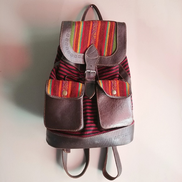 Handmade Handbags - Bolivian Handmade Leather Backpack
